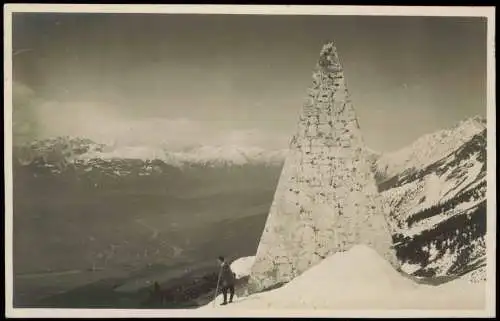 Ansichtskarte Innsbruck Umland-Ansicht, Bei der Kaisersäule 1930