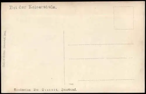 Ansichtskarte Innsbruck Umland-Ansicht, Bei der Kaisersäule 1930