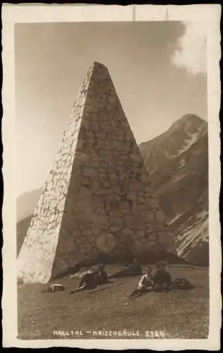 Ansichtskarte Innsbruck HALLTAL KAISERSÄULE 1925