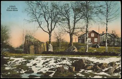 Postcard Oslo Kristiania Löfhult. Nilsson-Minne 1912  Norge Norwegen