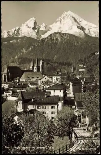 Ansichtskarte Berchtesgaden Straßenpartie 1963