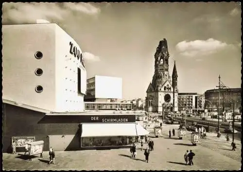 Ansichtskarte Charlottenburg-Berlin Hardenbergstrasse u. Zoo-Palast 1960