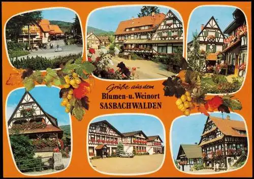 Ansichtskarte Sasbachwalden Straßenansichten, Fachwerkhäuser MB 1991