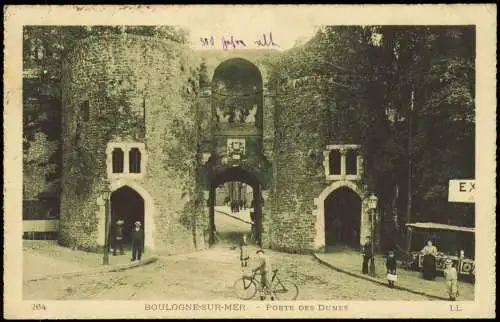 CPA Boulogne-sur-Mer Porte des Dunes 1924