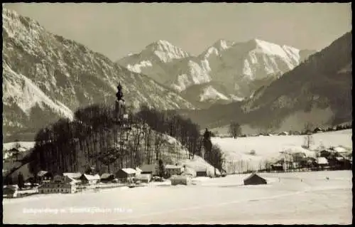 Ansichtskarte Ruhpolding Ruhpolding mit Sonntagshorn 1962