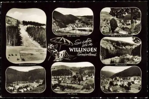 Ansichtskarte Willingen (Upland) Umland-Ansichten 1960