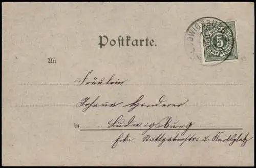 Ansichtskarte Stuttgart Aus den Anlagen - Künstlerkarte P. Schnorr 1899