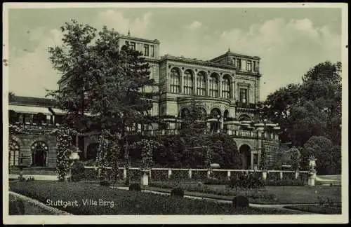 Ansichtskarte Stuttgart Villa Berg 1938