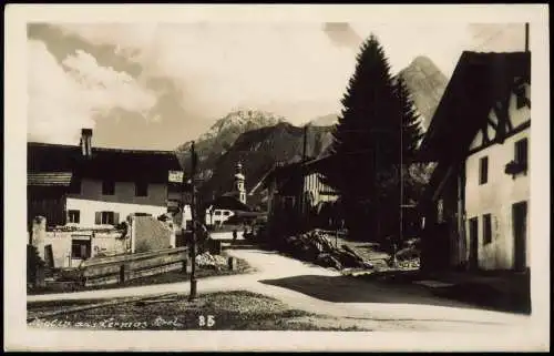 Ansichtskarte Lermoos Straßenpartie Tirol 1930 Privatfoto