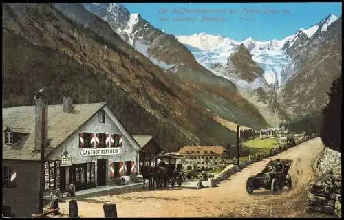 Cartoline Trafoi-Stilfs Gasthof Edelweiss Südtirol 1913