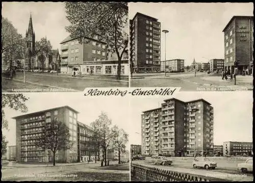 Ansichtskarte Eimsbüttel-Hamburg Faberstraße, Ecke Lappenbergsallee MB 1962