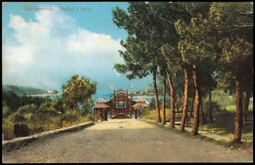 Postcard Klein-Lötzing Lussinpiccolo Mali Lošinj Seebad Cigale 1912