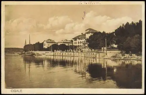 Klein-Lötzing Lussinpiccolo Mali Lošinj Stadtpartie Cigale 1914