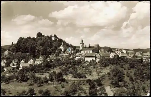 Ansichtskarte Lindenfels (Bergstraße) Blick auf die Stadt 1961