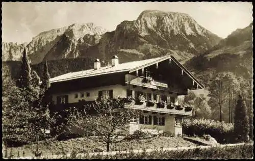 Ansichtskarte Königssee-Schönau am Königssee Landhaus Christlieger 1963