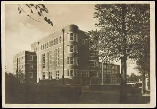 Ansichtskarte Fuhlsbüttel-Hamburg Oberrealschule im Alstertal 1939