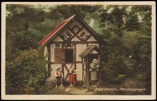 Bad Salzelmen-Schönebeck (Elbe) Märchengruppe Hensel und Gretel 1927