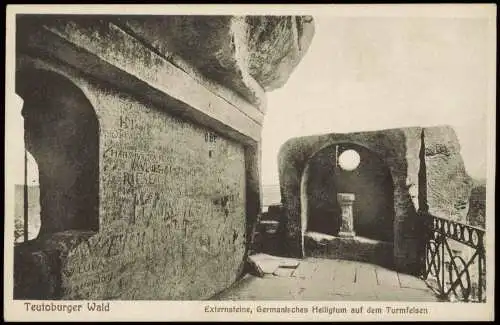 Holzhausen Externsteine Meinberg   Germanisches Heiligtum  Turmfelsen 1916