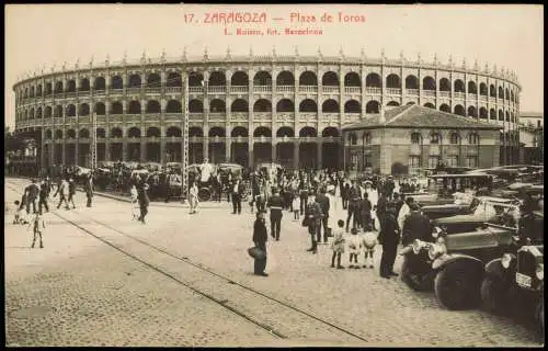 Postales Saragossa Zaragoza Plaza de Toros - Stierkampf Stadion 1912