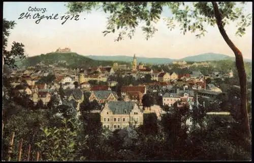 Ansichtskarte Coburg Stadtpartie 1913