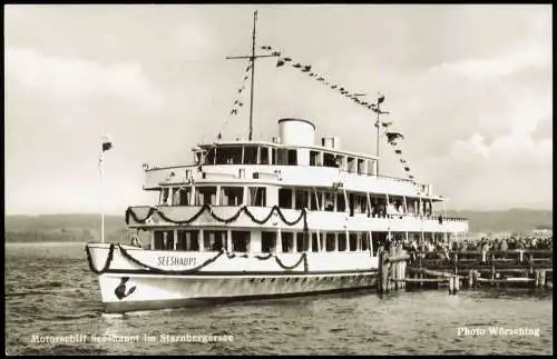 Berg (Starnbergersee) Motorschiff Seeshaupt im Starnbergersee 1963