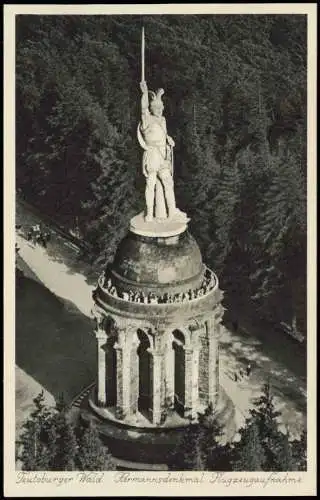 Ansichtskarte Hiddesen-Detmold Hermannsdenkmal im Teutoburger Wald 1940