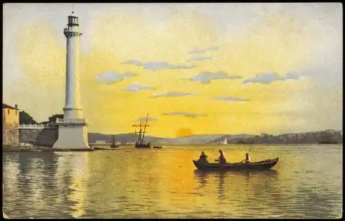 Istanbul   Constantinople Le lever du Soleil à l'entrée de la Marmara. 1912