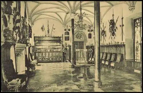 Stolzenfels-Koblenz Schloß Stolzenfels Der große Rittersaal 1912