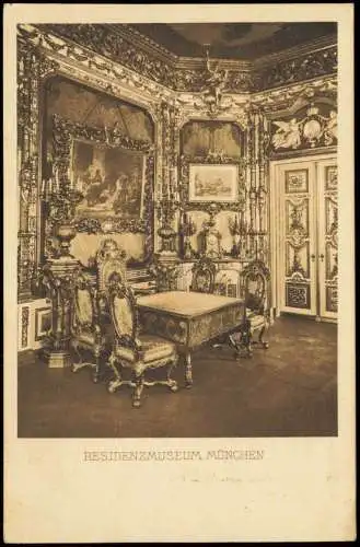 Ansichtskarte München Residenz Museum Königszimmer 1914