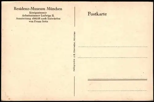 Ansichtskarte München Residenz Museum Königszimmer 1914