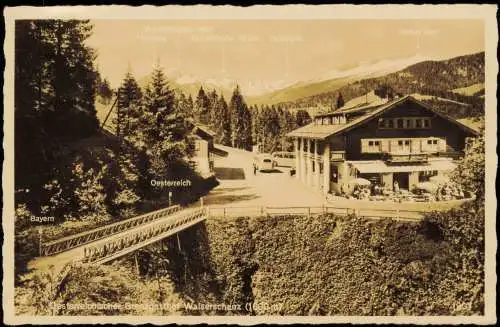 Riezlern ittelberg Vorarlberg Grenzgasthof Walserschanz Grenze Österreich 1934