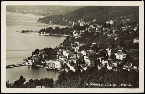 Postcard Sankt Jakobi Opatija (Abbazia) Panorama 1935