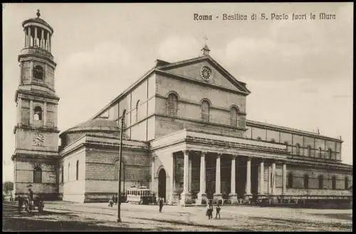 Cartoline Rom Roma Basilica di 5. Paclo fuori le mura 1914