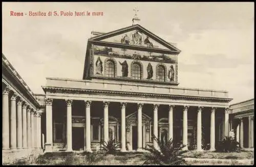 Cartoline Rom Roma Basilica di S. Paolo fuori le mura 1914