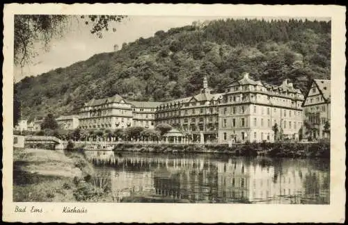 Ansichtskarte Bad Ems Kurhaus 1954