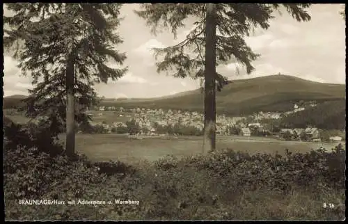 Ansichtskarte Braunlage Harz mit Achtermann u. Wurmberg 1962