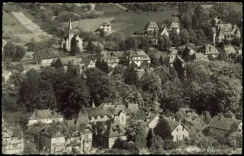 Ansichtskarte Bad Orb Blick auf das Kurviertel 1957