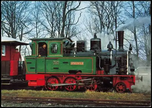 Ansichtskarte  Dampflokomotive SPREEWALD 2002