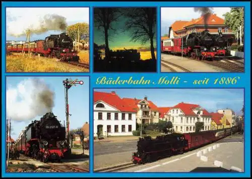 Ansichtskarte .Mecklenburg-Vorpommern Die Bäderbahn Molli Mehrbild AK 2009