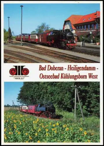 Ansichtskarte Kühlungsborn Bäderbahn Molli Bahnhof 2009