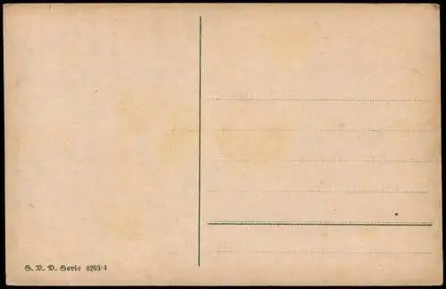 Ansichtskarte  Künstlerkarte Bächlein im Wiesengrund. Gedicht 1928