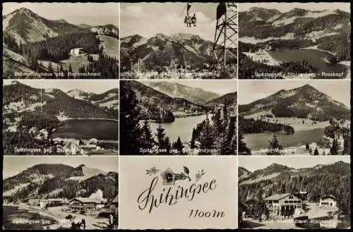 Spitzingsee-Schliersee  Orts- und Umlandansichten Spitzingsee 1961