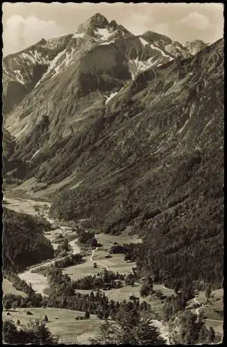 Spielmannsau Oberstdorf (Allgäu)  Tal mit Christlesee u. Trettachspitze 1955