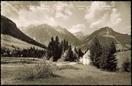 Bad Hindelang Umlandansicht Kapelle an der alten Jochstraße 1960