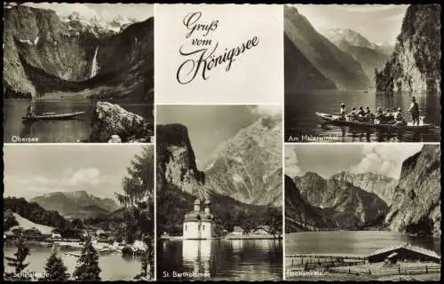 St. Bartholomä Schönau am Königssee  Mehrbildkarte u.a. mit Malerwinkel 1960