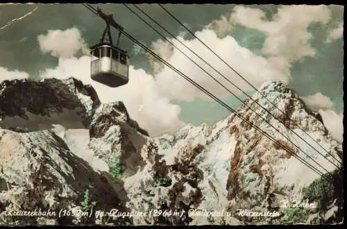 Garmisch-Partenkirchen Kreuzeckbahn Zugspitze  Höllental u. Waxsenstein 1960