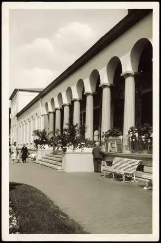 Ansichtskarte Norderney Kurhaus, Eingang - Fotokarte 1958