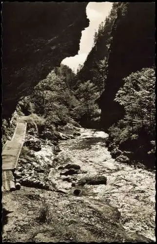 Ansichtskarte Inzell / Obb. Weißbachschlucht - Fotokarte 1963