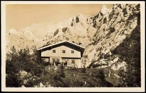 Ansichtskarte Mittenwald Mittenwalder Hütte - Fotokarte 1953