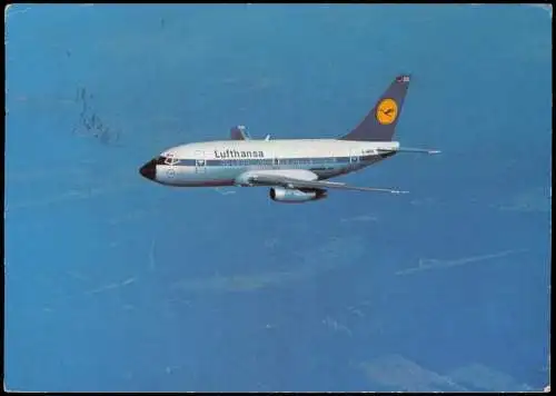 Ansichtskarte  Lufthansa Boeing 737 City Jet Airplane Avion 1972